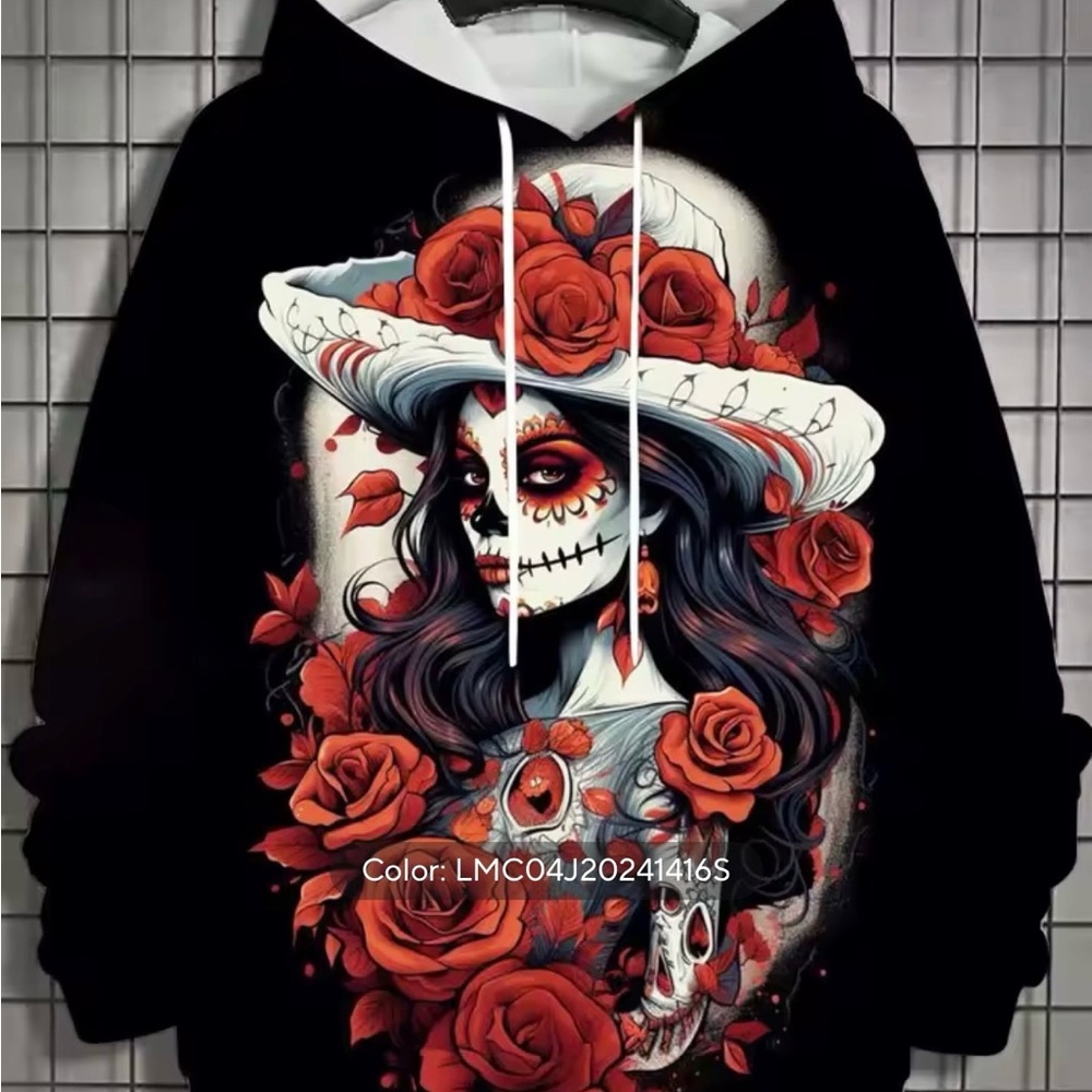 Roses- Día de los Muertos (Day of the Dead) Hoodie